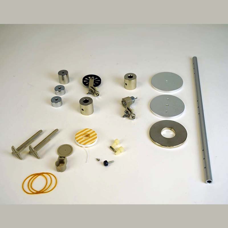 Priedų rinkinys inercijos eksperimentams