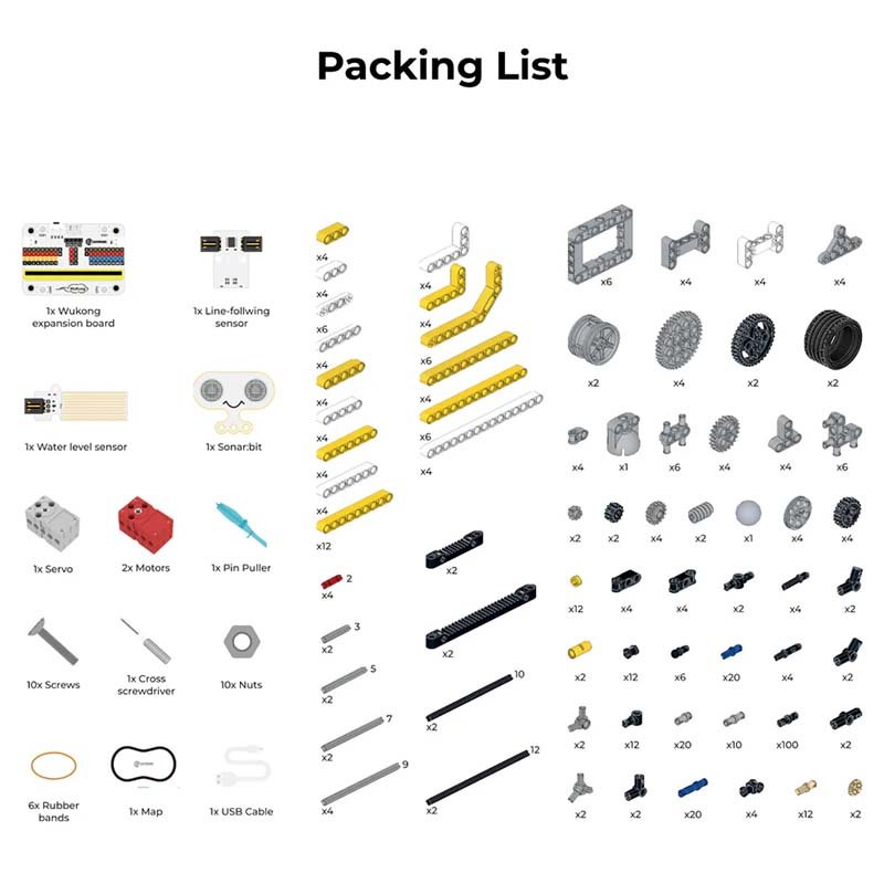 „Wonder“ robotikos konstravimo rinkinys (be micro:bit plokštės) - Image 2