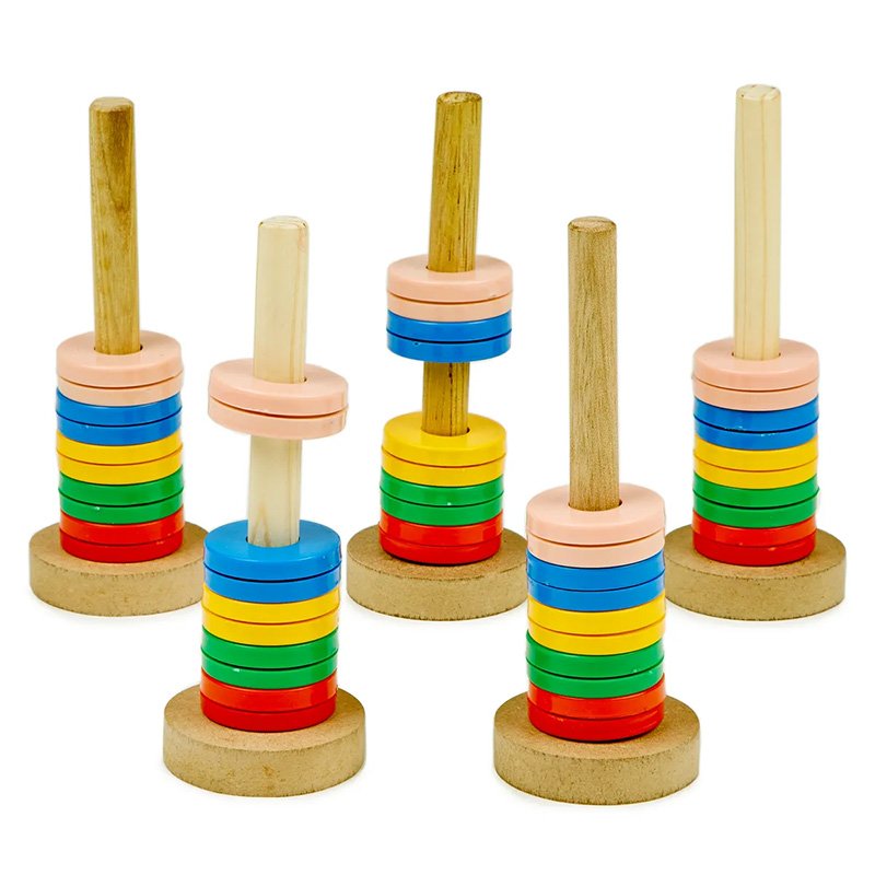 Spalvoti plūduriuojantys žiediniai magnetai (5 vnt.)